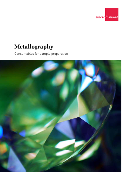 Microdiamant Metallography brochure