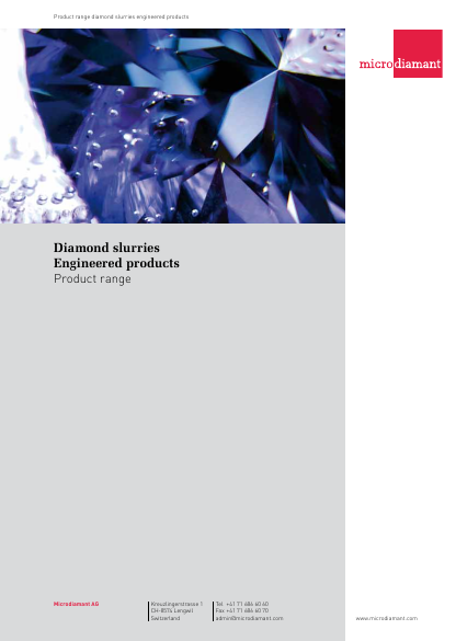 Microdiamant Diamond Slurries Engineered 