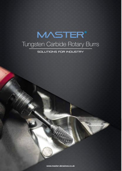 Master Tungsten Carbide Burrs Brochure